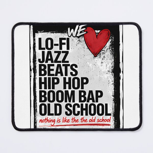 Item preview, WE LOVE LO-FI – Old School Hip Hop Jazz Beats Streetwear Design designed and sold by Salimgor Hangaround Music.