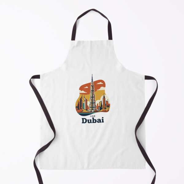 Item preview, Dubai Burj Khalifa Bold Retro Graphic Travel Poster designed and sold by Inkworksbyshery.