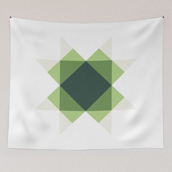 Item preview, Green Missouri Star designed and sold by Hareloom Keepsakes.