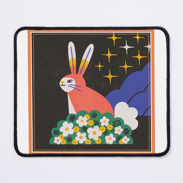 Item preview, Magical Celestial Bunny Rabbit in a Flower Garden Art designed and sold by asliberry.
