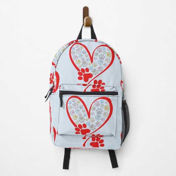 Item preview, Paw prints & red heart designed and sold by Doodles Down South.