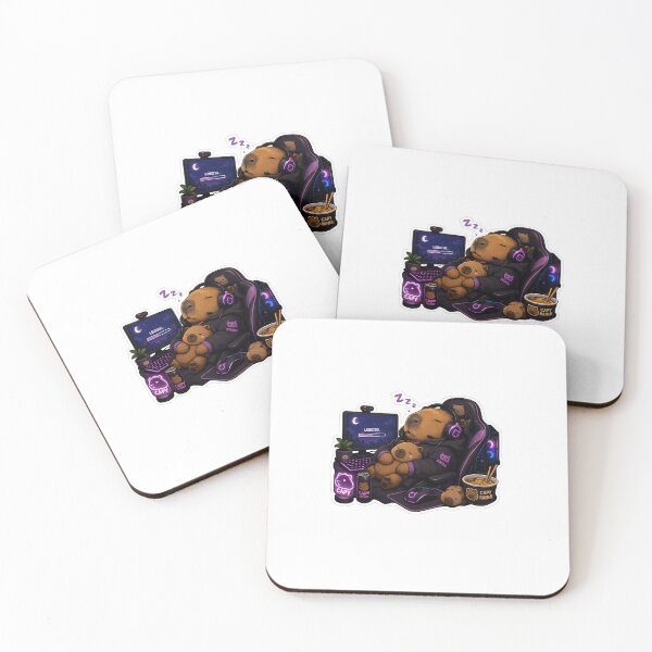 Item preview, Capybara Gaming Cartoon Design designed and sold by Aramdesing.