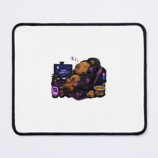 Item preview, Capybara Gaming Cartoon Design designed and sold by Aramdesing.