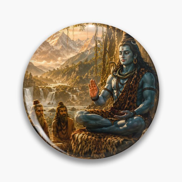 Item preview, Guru Poornima Series – Adi Yogi Teaching the Sapta Rishi Wall Art designed and sold by Homyar.