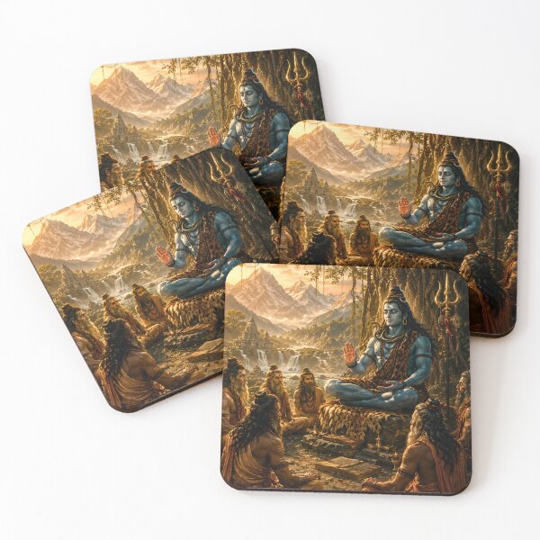 Item preview, Guru Poornima Series – Adi Yogi Teaching the Sapta Rishi Wall Art designed and sold by Homyar.