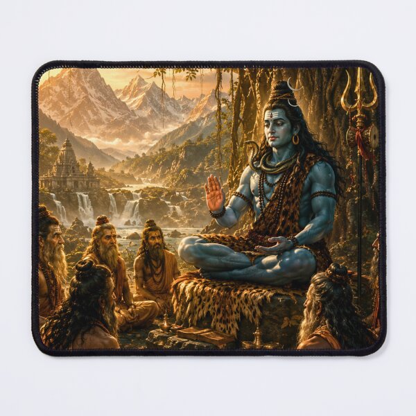 Item preview, Guru Poornima Series – Adi Yogi Teaching the Sapta Rishi Wall Art designed and sold by Homyar.