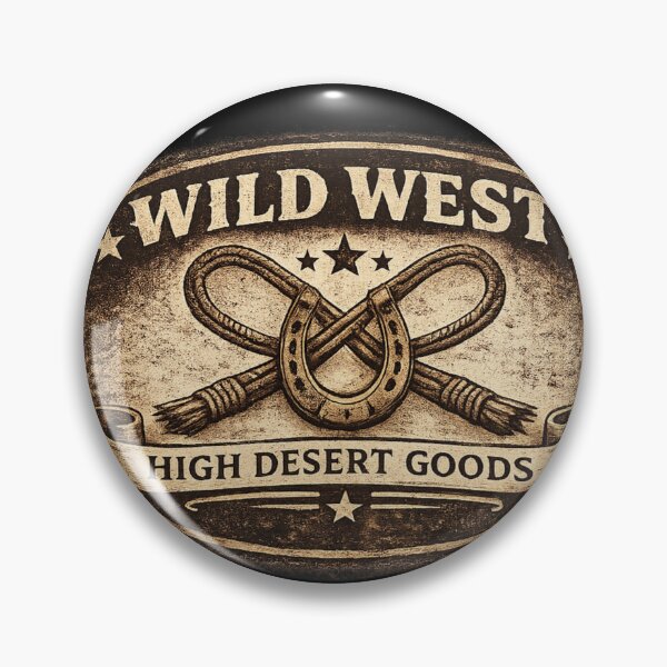 Item preview, WILD WEST – High Desert Goods Vintage Western Emblem designed and sold by Anyshca.