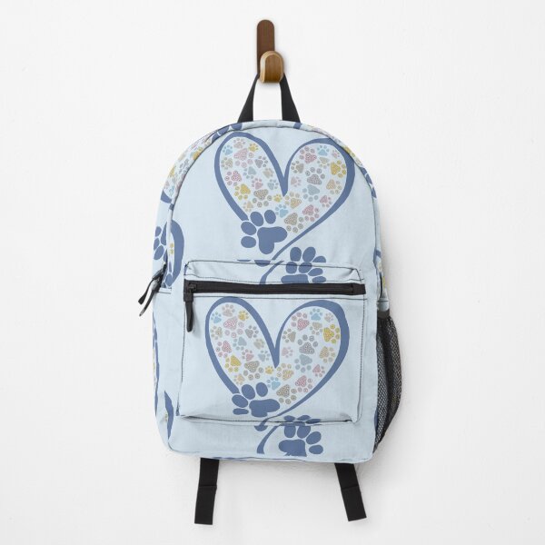 Item preview, Paw prints & blue heart designed and sold by Doodles Down South.