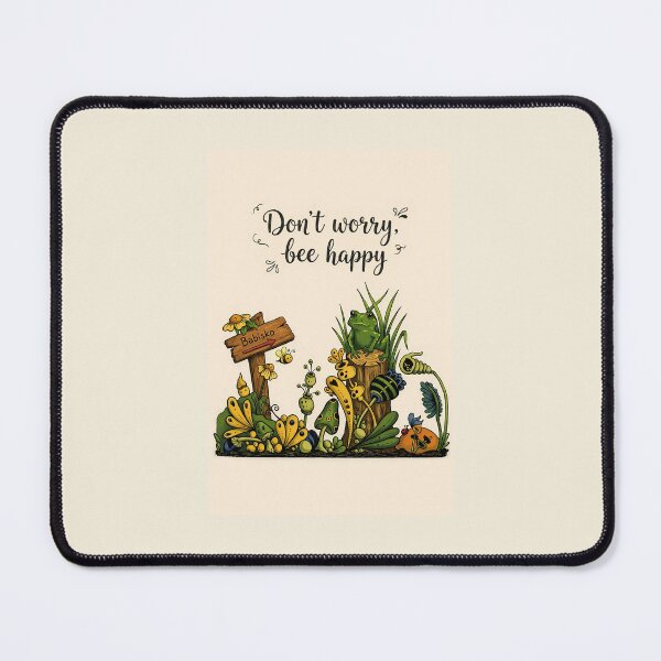 Item preview, Don’t Worry, Bee Happy – Babisko Garden designed and sold by BABISKO ZEN ART.
