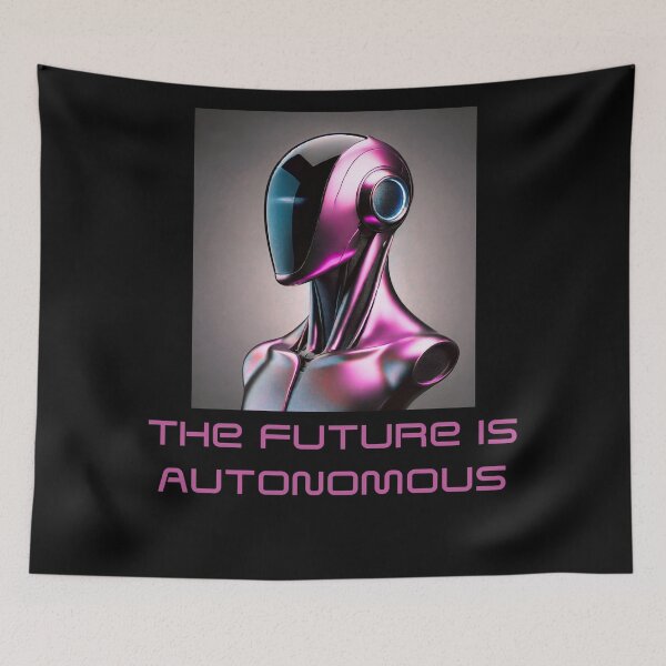 Item preview, Powered by AI Robot Design Futuristic Artificial Intelligence Tech Aesthetic Machine Learning Cyberpunk Graphic designed and sold by TEEJAMBOREE.