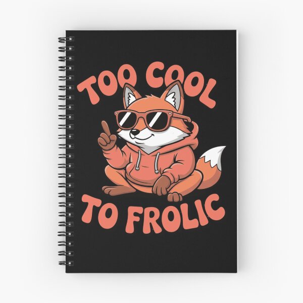 Item preview, Cute Chill Fox Cartoon Too Cool To Frolic Funny Animal Pun designed and sold by anamul43.