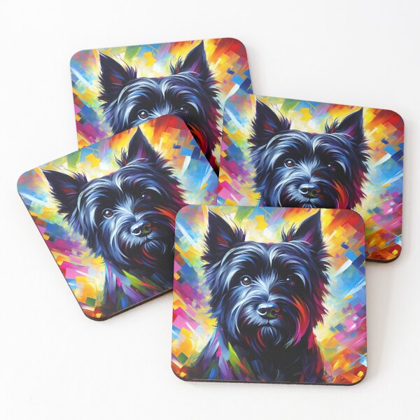 Item preview, Cairn Terrier Acrylic Art BlackToto Dog Portrait designed and sold by Puppy Puzzles Plus.