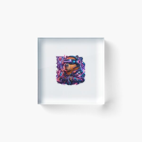 Item preview, Capybara Gaming Cartoon Design designed and sold by Aramdesing.