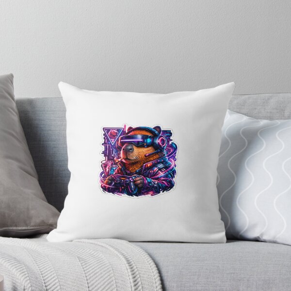 Item preview, Capybara Gaming Cartoon Design designed and sold by Aramdesing.