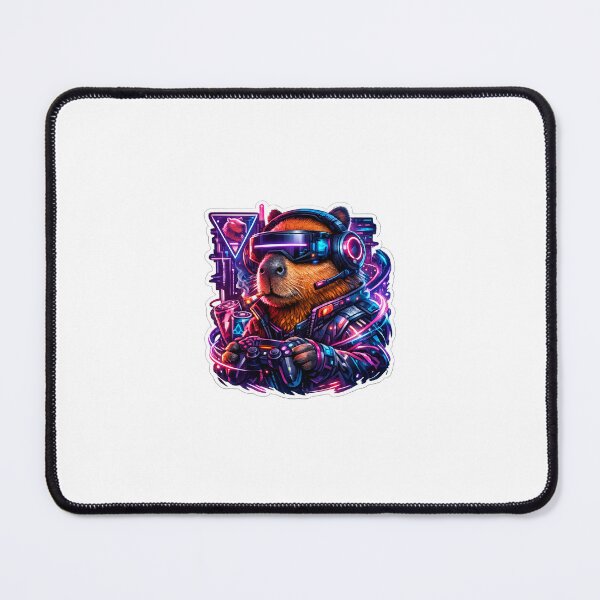 Item preview, Capybara Gaming Cartoon Design designed and sold by Aramdesing.