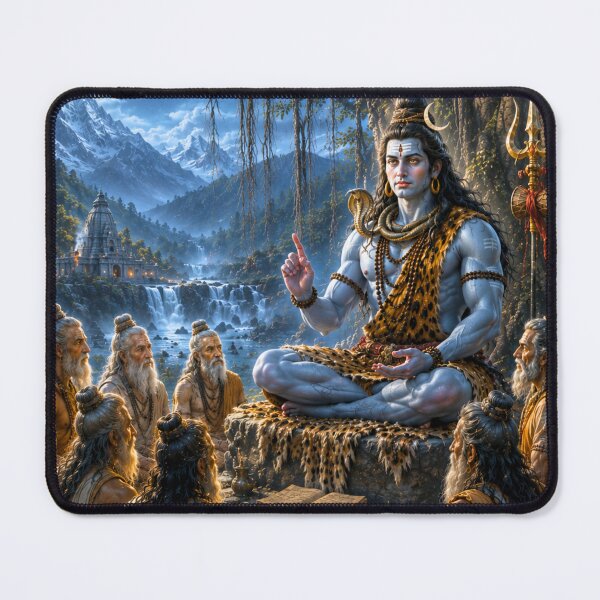 Item preview, Guru Poornima Series – Moonlight Adi Yogi Shiva Meditation Wall Art designed and sold by Homyar.