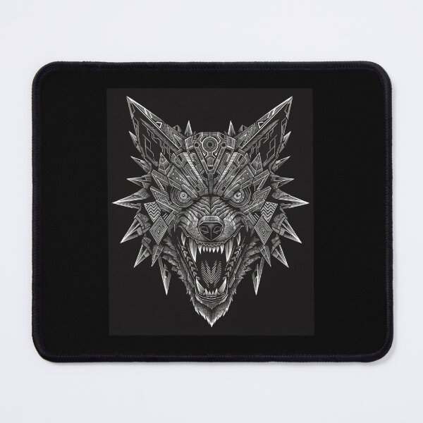 Item preview, RALEOX Cyber Shadow Wolf Alpha High Contrast Techwear Graphic designed and sold by RALEOX.
