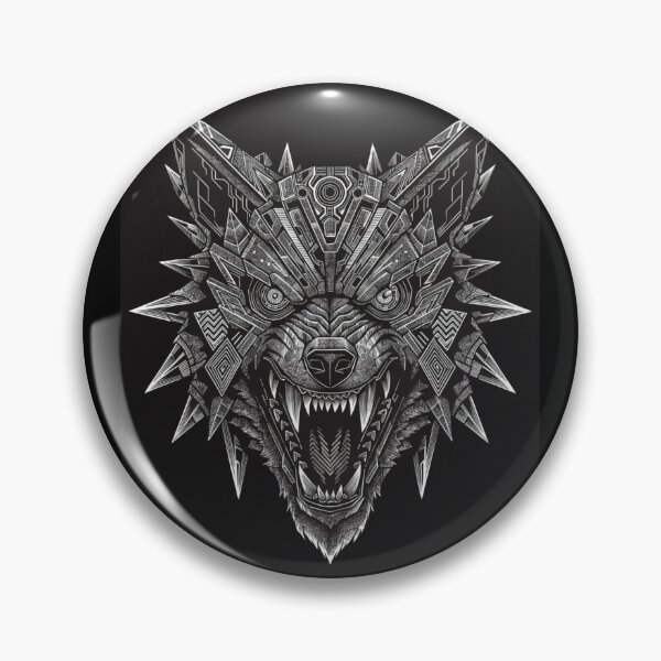Item preview, RALEOX Cyber Shadow Wolf Alpha High Contrast Techwear Graphic designed and sold by RALEOX.