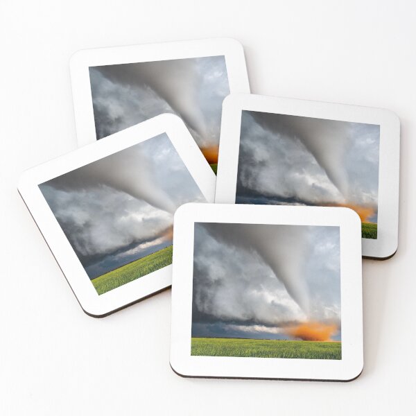 Item preview, Dramatic Tornado Eruption – Powerful Storm Chasing Landscape Photography designed and sold by PygmyTitan Photo.