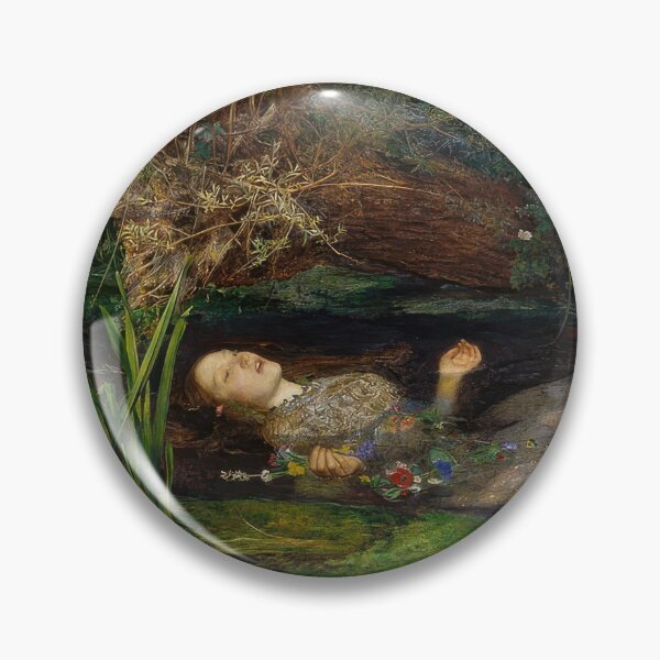 Item preview, Ophelia by John Everett Millais | Pre-Raphaelite Shakespeare Fine Art Poster designed and sold by artofuniverse.