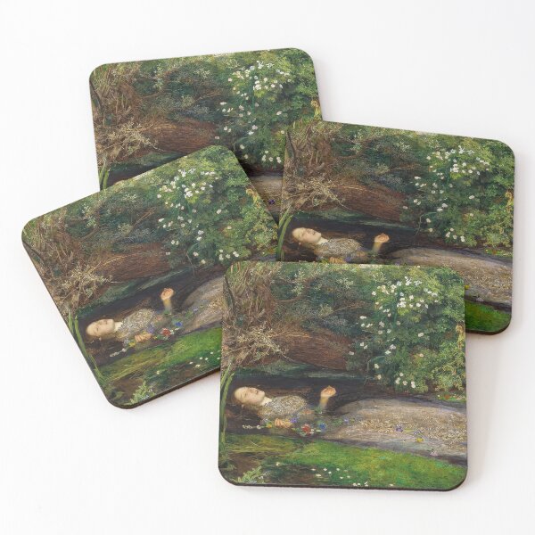 Item preview, Ophelia by John Everett Millais | Pre-Raphaelite Shakespeare Fine Art Poster designed and sold by artofuniverse.