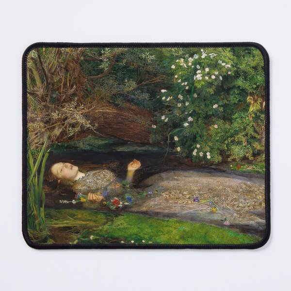 Item preview, Ophelia by John Everett Millais | Pre-Raphaelite Shakespeare Fine Art Poster designed and sold by artofuniverse.