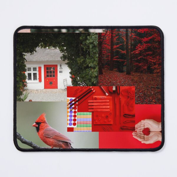 Item preview, Crimson Red Retro Aesthetic Collage designed and sold by altanduranstudio.