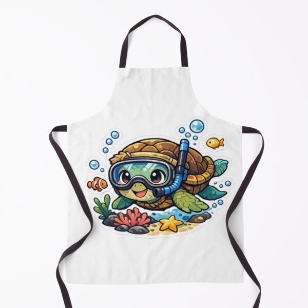 Item preview, Cute Scuba Diving Sea Turtle designed and sold by ikonicgallery.