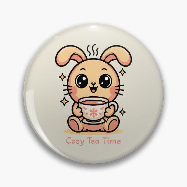 Item preview, Cozy Tea Time Cute Kawaii Bunny Autumn Art designed and sold by AlexandraSand.