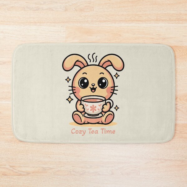 Item preview, Cozy Tea Time Cute Kawaii Bunny Autumn Art designed and sold by AlexandraSand.