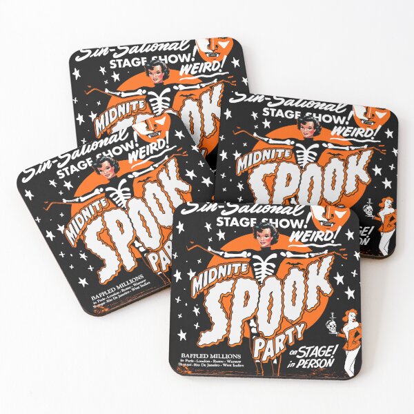 Item preview, Skeletina Takes it ALL Off (Retro Spook Show Design) designed and sold by HereticTees.