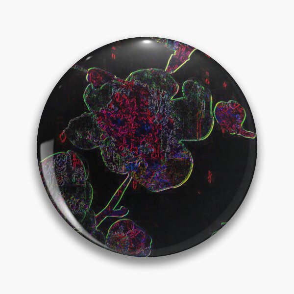 Item preview, Dark Cherry Blossom – Neon Botanical Art | Chromatic Collection designed and sold by BatNature.