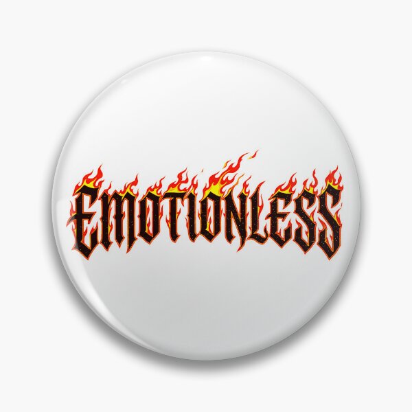 Item preview, Emotionless Flaming Gothic Text Y2K Streetwear Fire designed and sold by No Excuses .