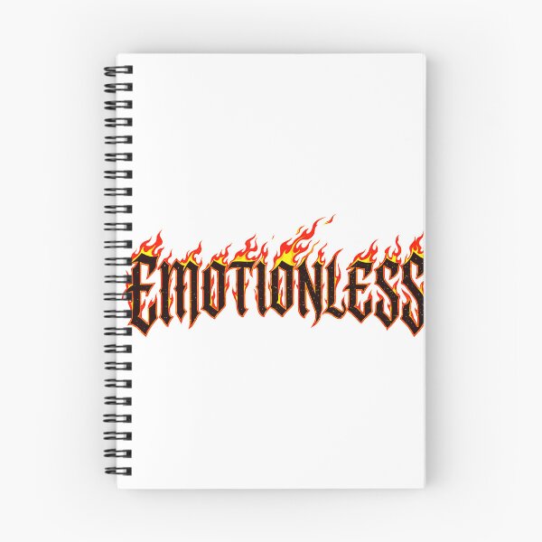 Item preview, Emotionless Flaming Gothic Text Y2K Streetwear Fire designed and sold by No Excuses .