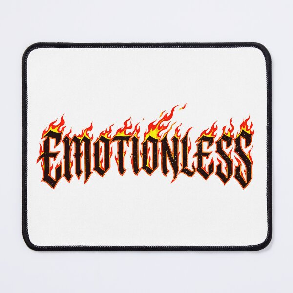 Item preview, Emotionless Flaming Gothic Text Y2K Streetwear Fire designed and sold by No Excuses .
