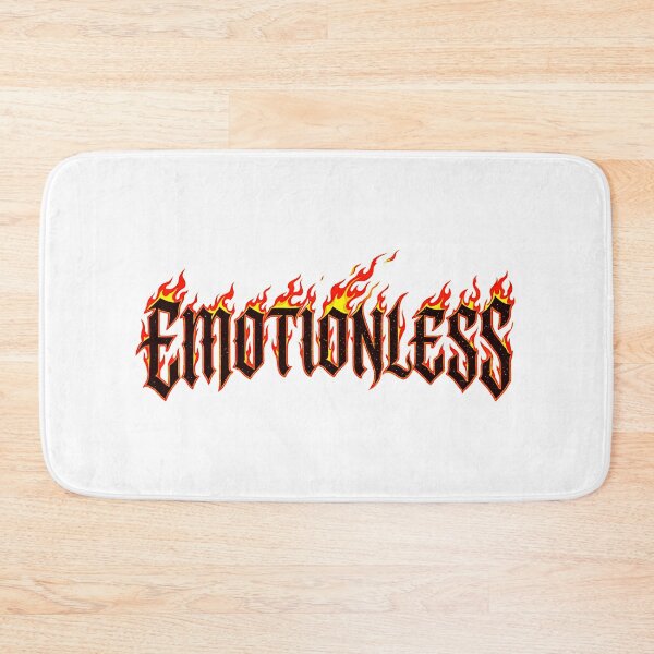 Item preview, Emotionless Flaming Gothic Text Y2K Streetwear Fire designed and sold by No Excuses .
