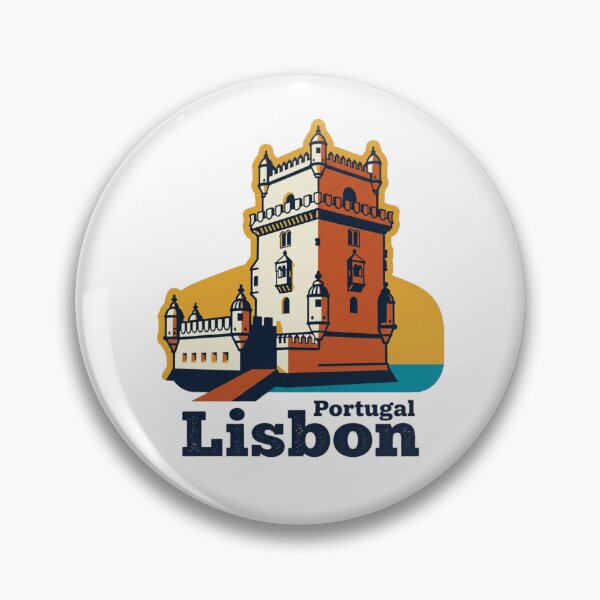 Item preview, Lisbon Belem Tower Bold Retro Graphic Travel Art designed and sold by Inkworksbyshery.
