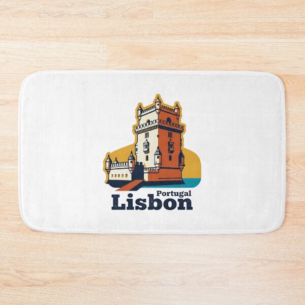Item preview, Lisbon Belem Tower Bold Retro Graphic Travel Art designed and sold by Inkworksbyshery.