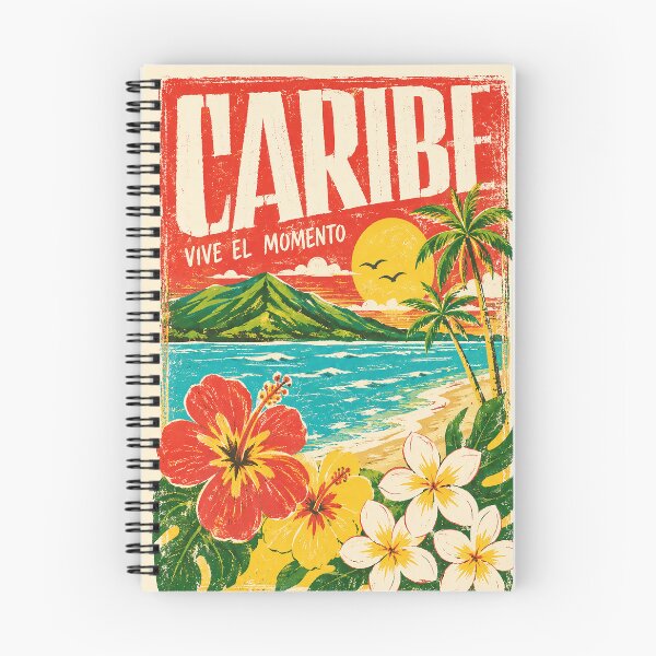 Item preview, Caribbean Beach Landscape – Vive el Momento Tropical Sunset Art designed and sold by Islabonita..