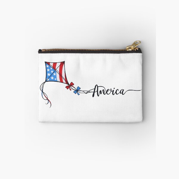 Item preview, America Cursive Kite Minimal Patriotic USA Art designed and sold by JessArty ⭐⭐⭐⭐⭐.