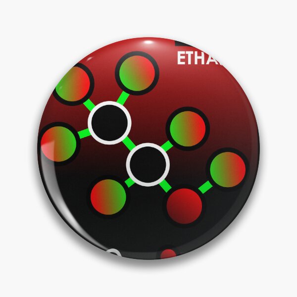 Item preview, Ethanol Molecule Infographic - Stippled Chemistry Art designed and sold by The Nomadic Designs.