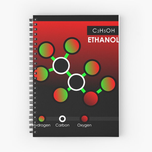 Item preview, Ethanol Molecule Infographic - Stippled Chemistry Art designed and sold by The Nomadic Designs.