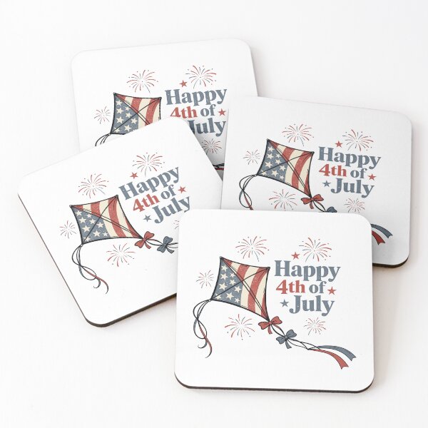Item preview, Happy 4th Of July American Flag Kite Fireworks designed and sold by JessArty ⭐⭐⭐⭐⭐.