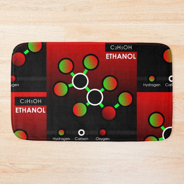 Item preview, Ethanol Molecule Infographic - Stippled Chemistry Art designed and sold by The Nomadic Designs.