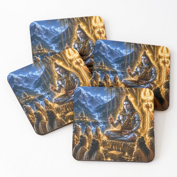 Item preview, Guru Poornima Series – Cosmic Adi Yogi Shiva Divine Wisdom Wall Art designed and sold by Homyar.