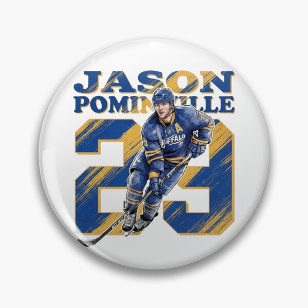 Item preview, Jason Pominville 29 Classic Buffalo Hockey Illustration designed and sold by Thogan0416.