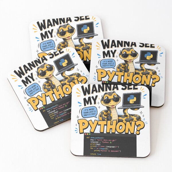 Item preview, Wanna See My Python? – Funny Programmer Snake Design designed and sold by Pecata.