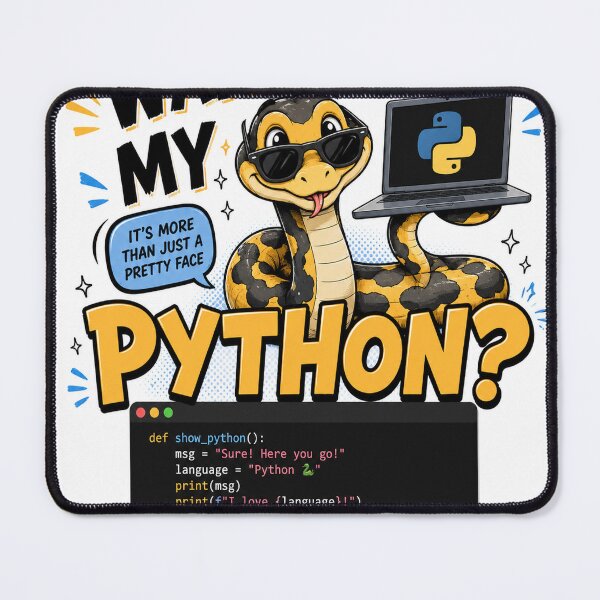 Item preview, Wanna See My Python? – Funny Programmer Snake Design designed and sold by Pecata.