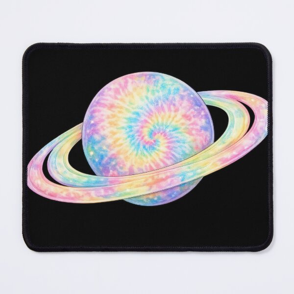 Item preview, Tie Dye Rainbow Saturn Planet designed and sold by jgvisualarts.