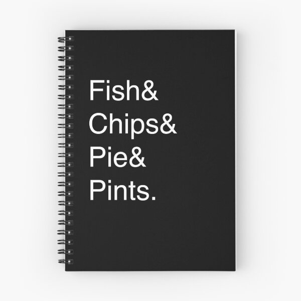 Item preview, British Food Fab Four: Fish & Chips & Pie & Pints designed and sold by ShirtsRWe.